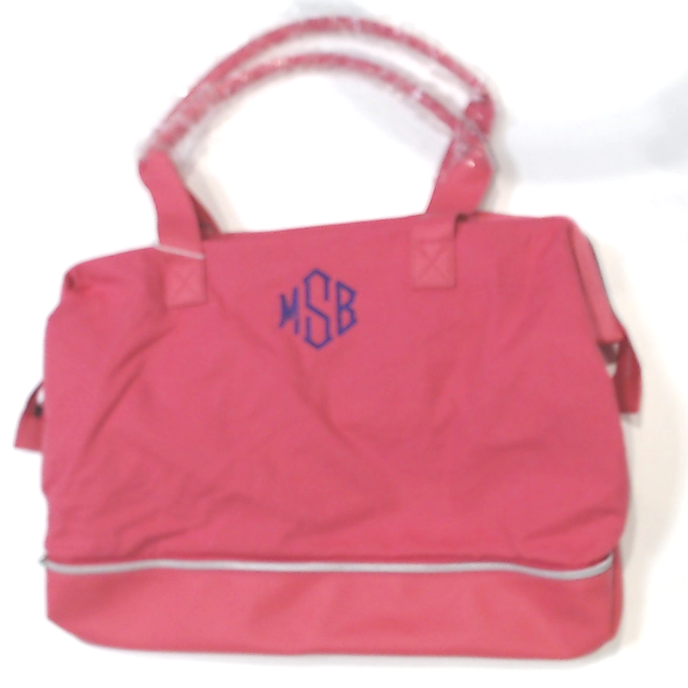 BLOOPER BAG: Monogrammed Canvas Weekender