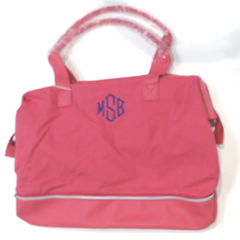 BLOOPER BAG: Monogrammed Canvas Weekender