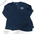 BLOOPER CLOTHING: Monogrammed Henley
