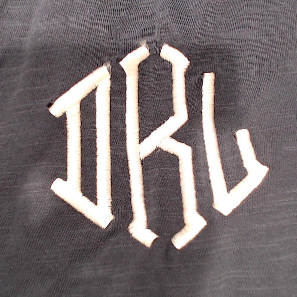 BLOOPER CLOTHING: Monogrammed Henley