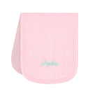 Monogrammed Baby Terry Burp Cloth | Light Pink