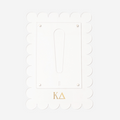 Kappa Delta Scalloped Picture Frame | Clear