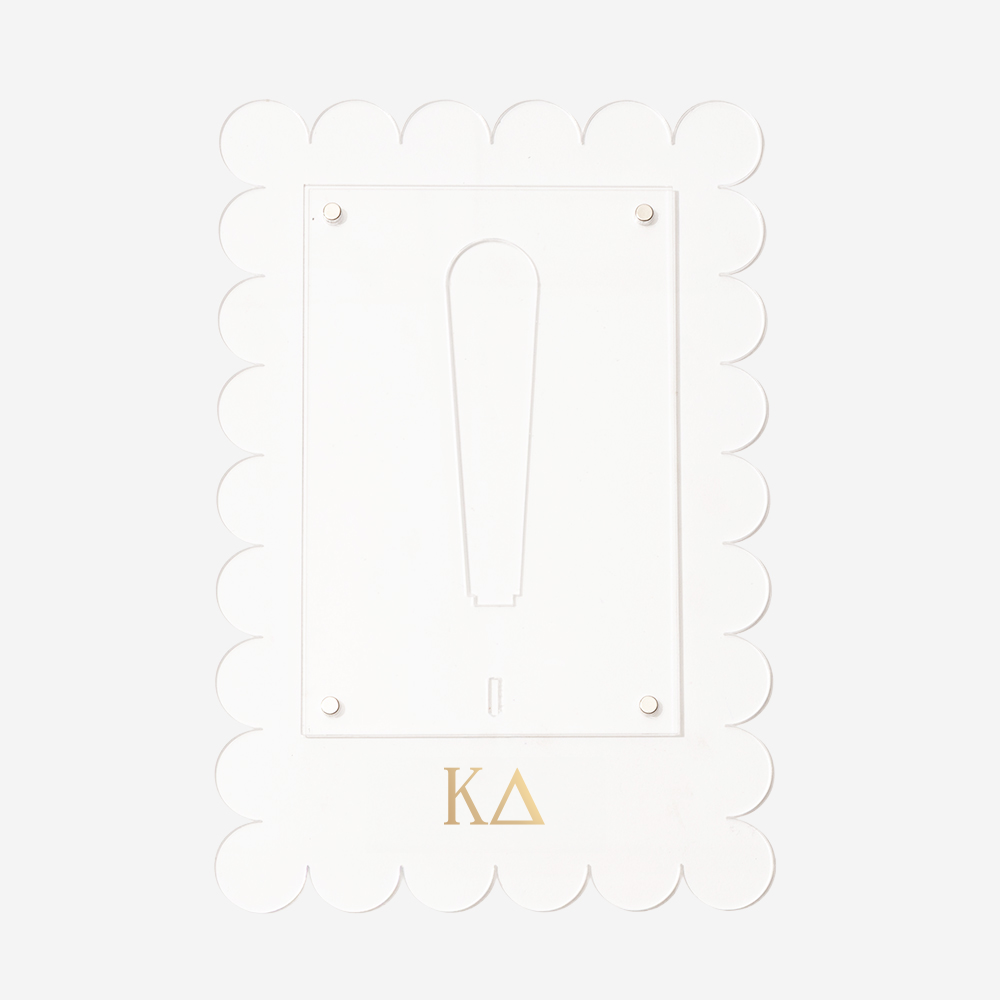 Kappa Delta Scalloped Picture Frame | Clear