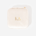 Kappa Delta Velvet Travel Jewelry Case | Ivory
