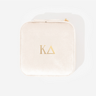 Kappa Delta Velvet Travel Jewelry Case | Ivory
