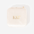 Kappa Kappa Gamma Velvet Travel Jewelry Case | Ivory