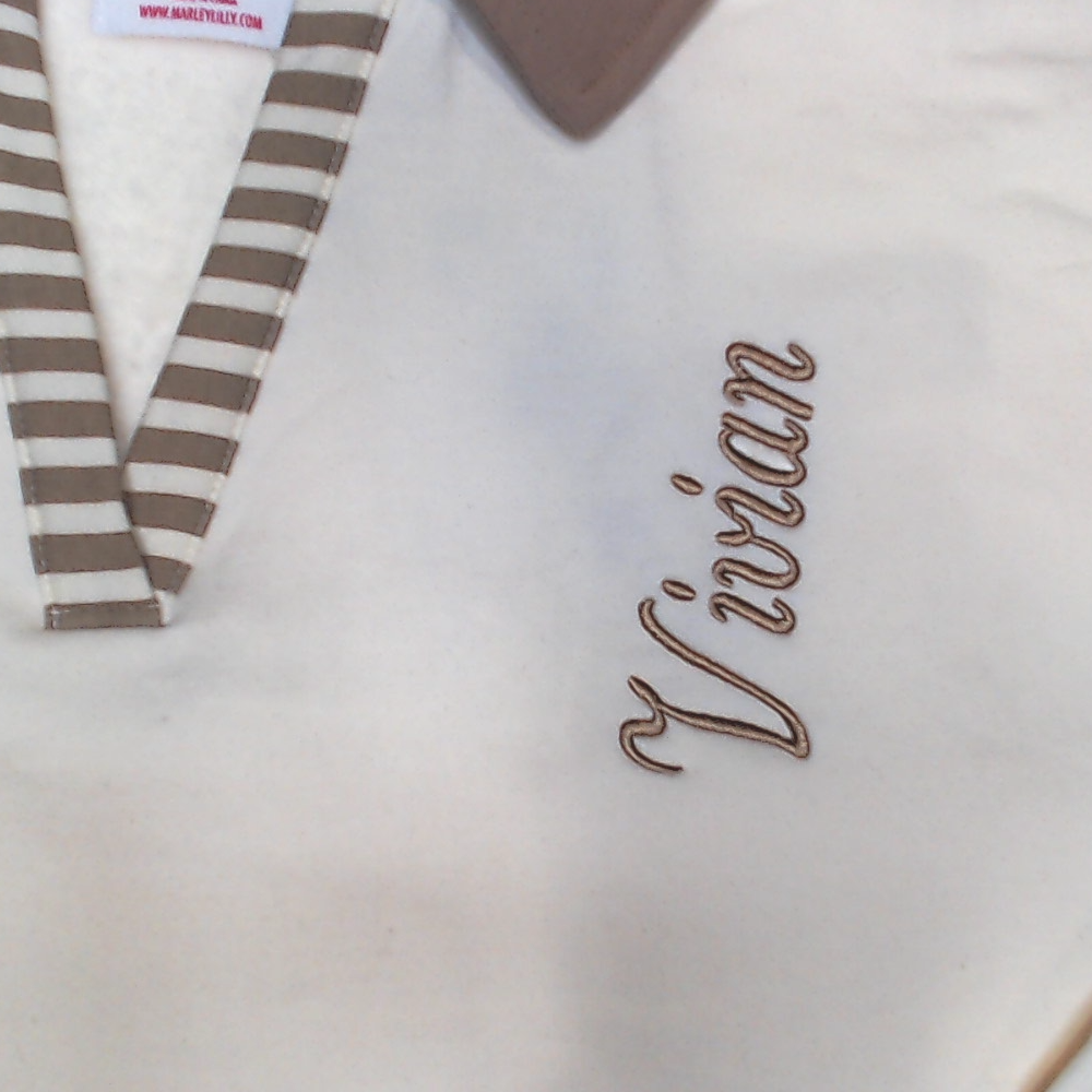 BLOOPER CLOTHING: Monogrammed Colorblock Sweatshirt