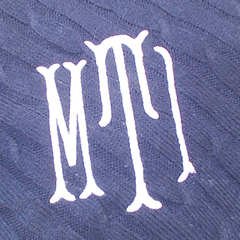 BLOOPER CLOTHING: Monogrammed Poncho