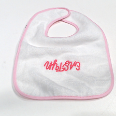 BLOOPER KIDS: Monogrammed Outline Baby Bib
