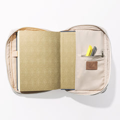 OPEN VIEW OF LEOPARD BIBLE CARRIER