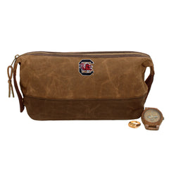 South Carolina Gamecocks Sp23 Waxed Canvas Dopp Kit