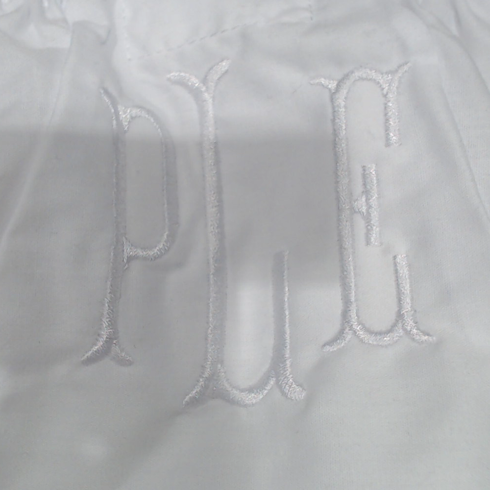 BLOOPER KIDS: Monogrammed White Eyelet Baby Bloomers