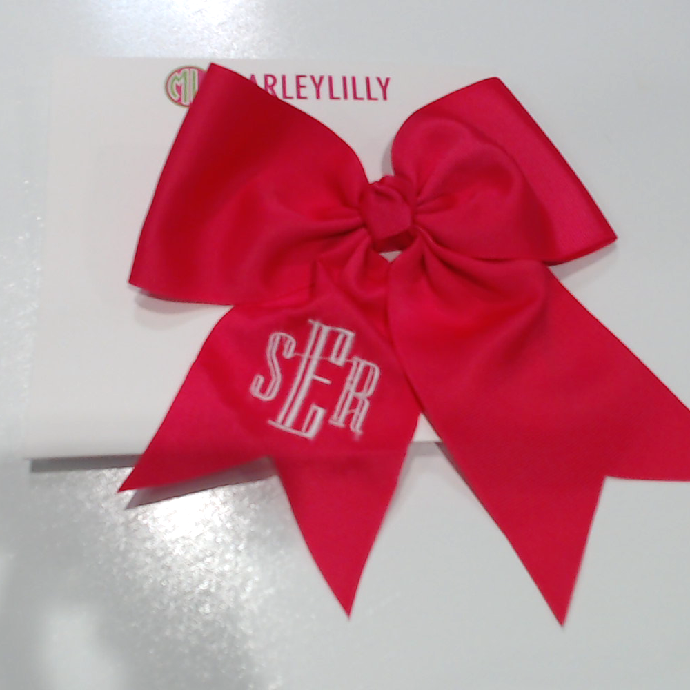 BLOOPER KIDS: Monogrammed Girls Hair Bow