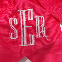BLOOPER KIDS: Monogrammed Girls Hair Bow