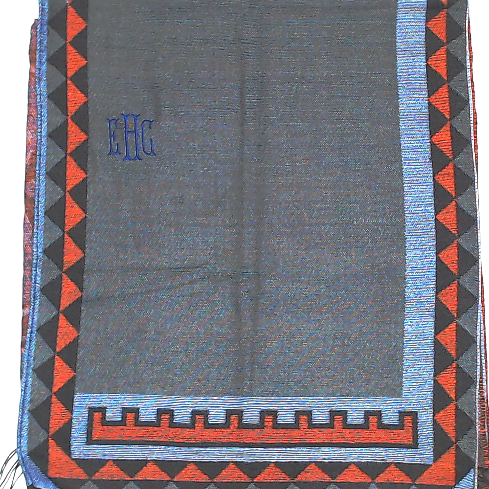 BLOOPER CLOTHING: Monogrammed Aztec Poncho