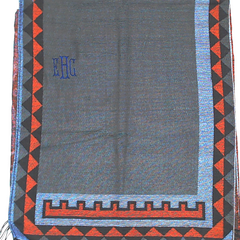 BLOOPER CLOTHING: Monogrammed Aztec Poncho