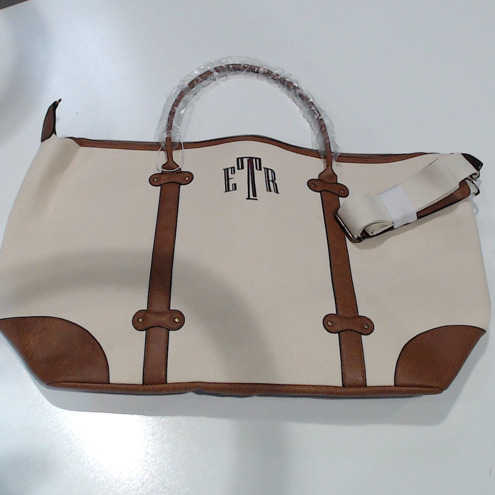 BLOOPER BAG: Monogrammed Vintage Weekender