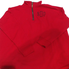 BLOOPER CLOTHING: Monogrammed Quarter Zip Sweatshirt