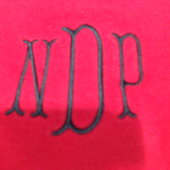 BLOOPER CLOTHING: Monogrammed Quarter Zip Sweatshirt