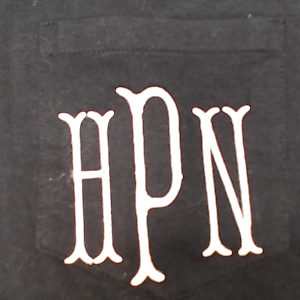 BLOOPER CLOTHING: Monogrammed Long Sleeve Shirt