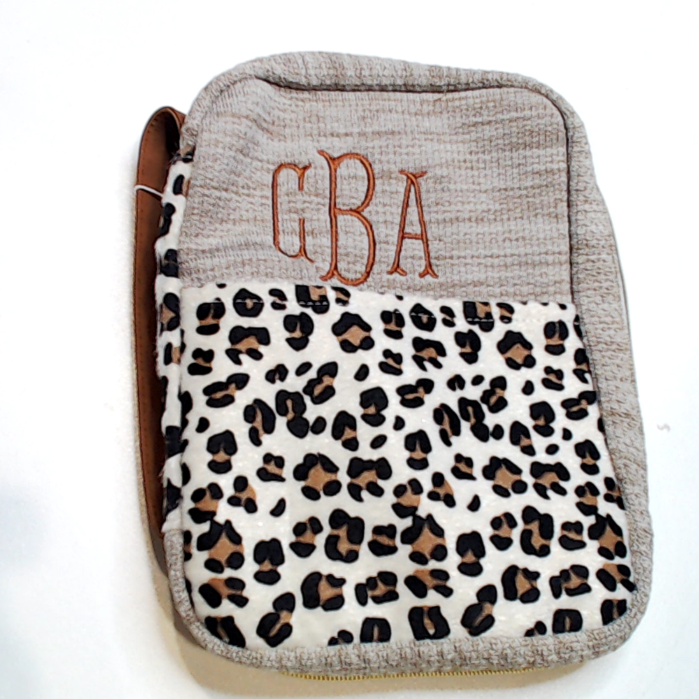 BLOOPER ACCESSORY: Monogrammed Bible Carrier