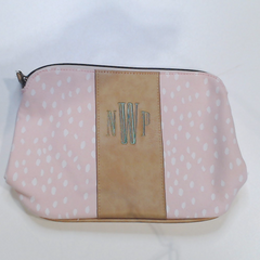 BLOOPER BAG: Monogrammed Dottie Cosmetic Case
