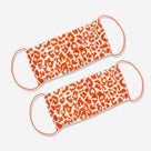 Leopard Face Mask Set | Orange