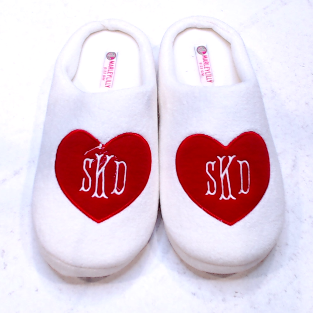 BLOOPER SHOES: Monogrammed Slippers