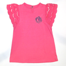 BLOOPER KIDS: Monogrammed Girls Flutter Sleeve Dress