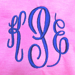BLOOPER KIDS: Monogrammed Girls Flutter Sleeve Dress