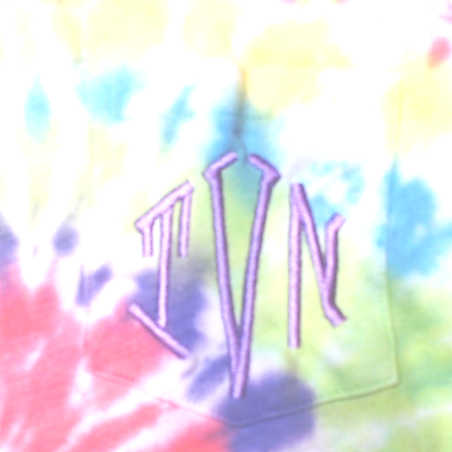 BLOOPER CLOTHING: Monogrammed Tie Dye Tank Top