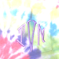 BLOOPER CLOTHING: Monogrammed Tie Dye Tank Top
