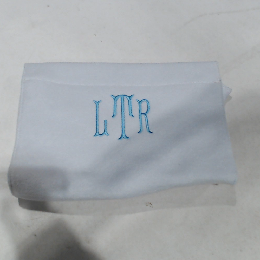 BLOOPER BAG: Monogrammed Terry Toiletry Bag