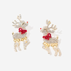 Reindeer Earrings in Gold