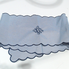 BLOOPER ACCESSORY: Monogrammed Scalloped Table Runner