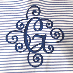 BLOOPER ACCESSORY: Monogrammed Scalloped Table Runner