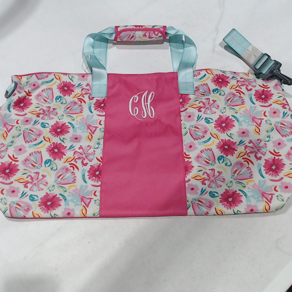 BLOOPER BAG: Monogrammed Weekend Bag