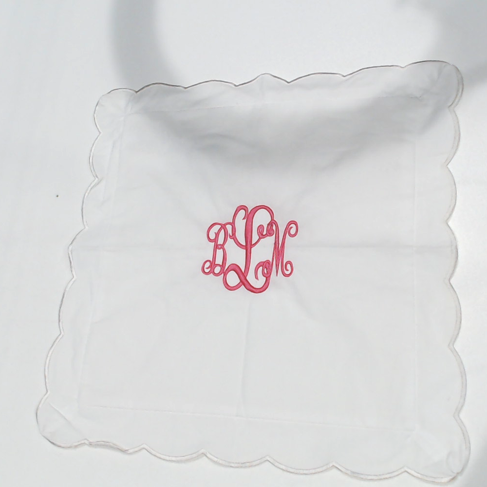 BLOOPER ACCESSORY: Monogrammed Pillow Sham