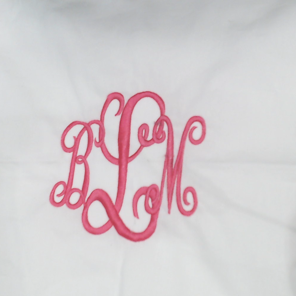 BLOOPER ACCESSORY: Monogrammed Pillow Sham