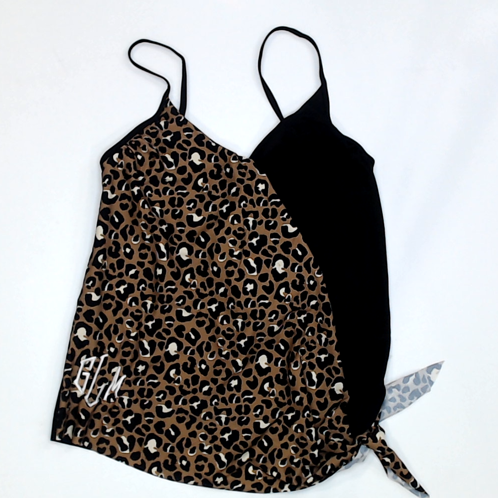 BLOOPER SWIM: Monogrammed Ruched Tankini
