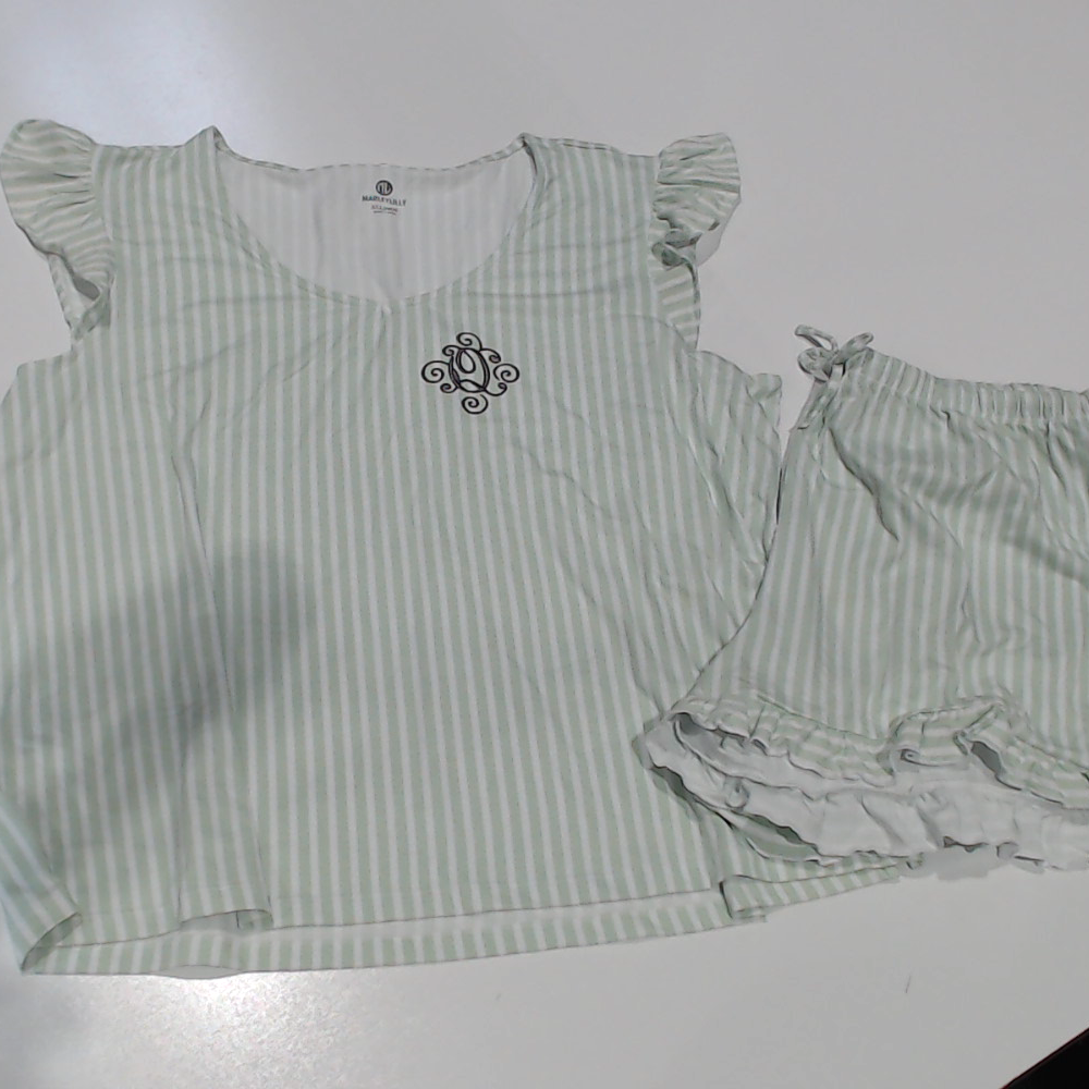 BLOOPER CLOTHING: Monogrammed Ruffle Pajamas
