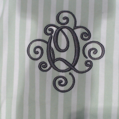 BLOOPER CLOTHING: Monogrammed Ruffle Pajamas