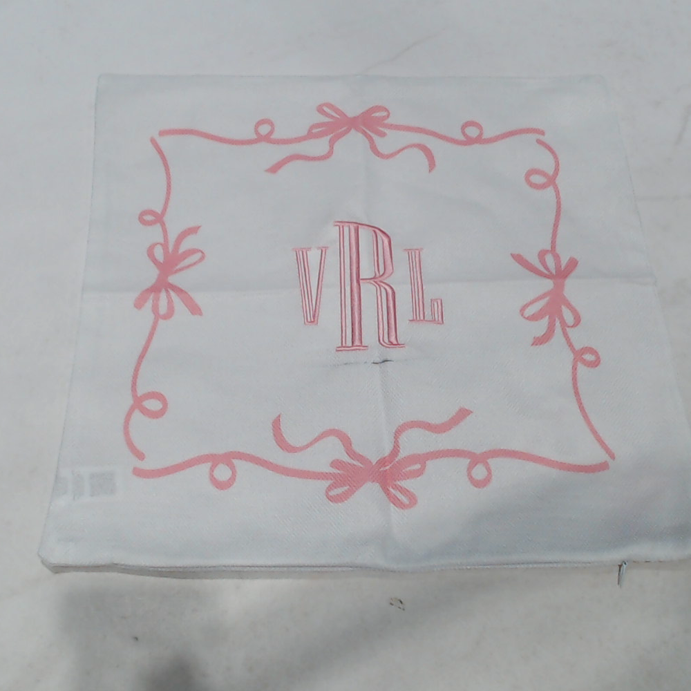 BLOOPER ACCESSORY: Monogrammed Bow Pillow Sham