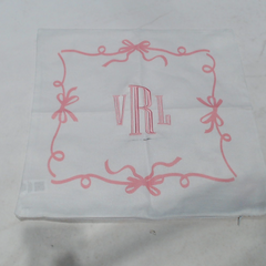 BLOOPER ACCESSORY: Monogrammed Bow Pillow Sham