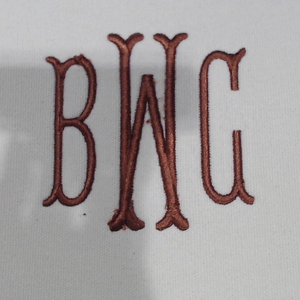 BLOOPER BAG: Monogrammed Scallop Vintage Weekender