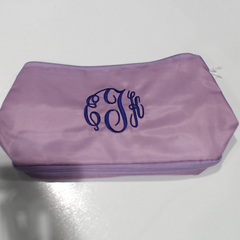 BLOOPER BAG: Monogrammed Double Layer Makeup Bag