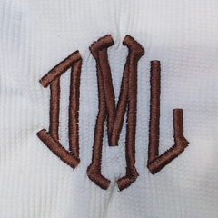 BLOOPER CLOTHING: Monogrammed Waffle Henley Tunic