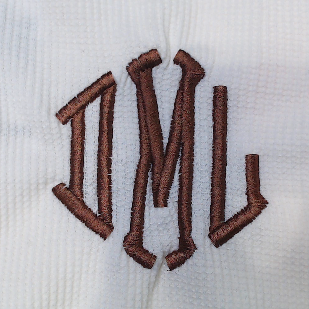 BLOOPER CLOTHING: Monogrammed Waffle Henley Tunic