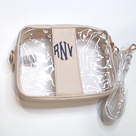 BLOOPER BAG: Monogrammed Clear Stadium Crossbody Bag