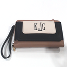 BLOOPER BAG: Monogrammed Phone Wallet Wristlet